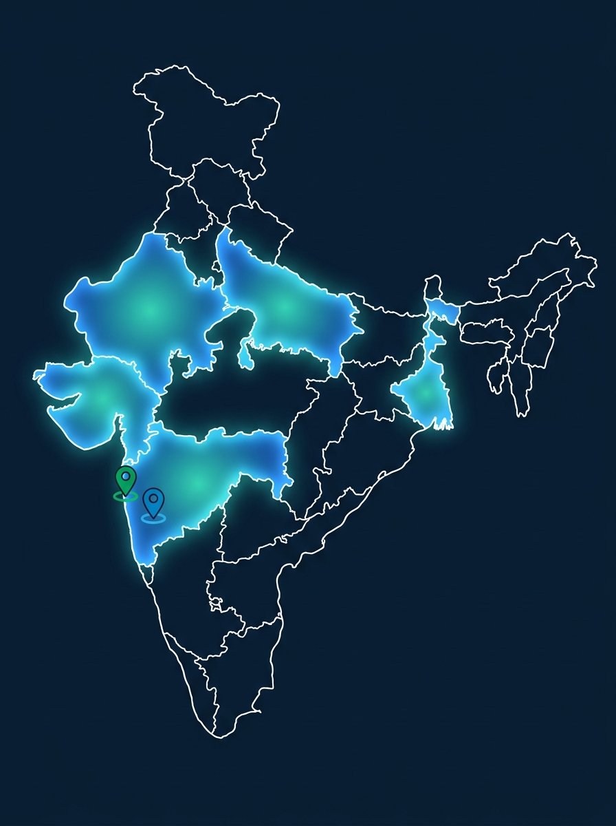 MG Glass Pan-India Presence Map